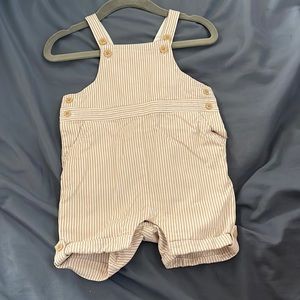 Tan and White Seersucker Jon Jon